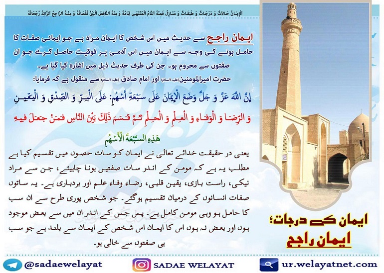 ایمان کے درجات؛ ایمان راجح